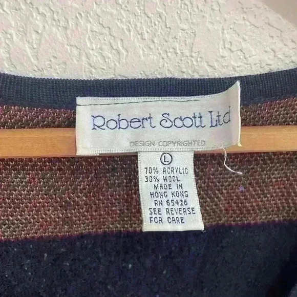 ⚡️5/$20 bundle sale⚡️ Vintage Robert Scott Vest LG - Picture 4 of 7